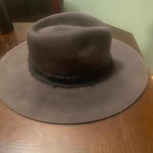 Brixton Dark Gray Fedora Hat